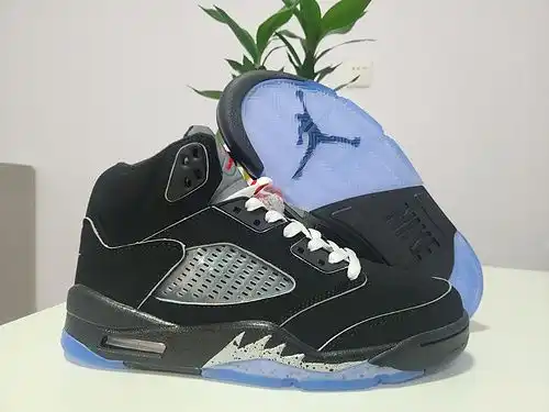 Air jordan5 5th generation jordan, Black and silver Edge 4po47