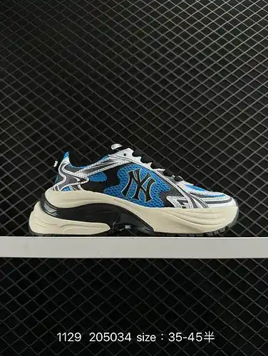 1yu7oo mlbbigball chunky Curve New York Yankees zapatos de papá de cintura alta con suela gruesa san