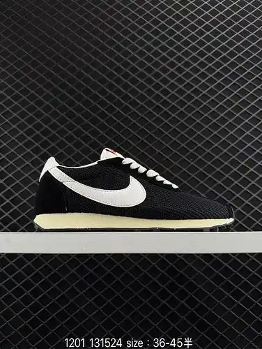 1yu2poo Nike roshe Run ld1yupopooo x Stussy White and White waffle Generation series waffle retro ca