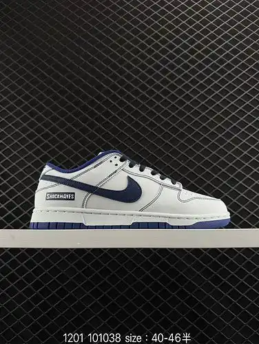 Zapatillas deportivas personalizadas 1yu9poo nike dunk low no2poo5 High Street líneas sencillas Blue
