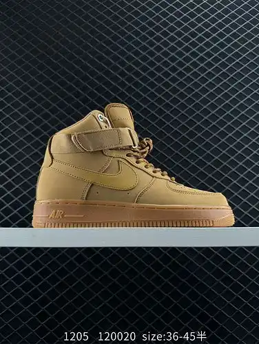 1yupoopoo auténtica Fuerza Aérea 1yu High FLAX Wheat nueva versión de la parte superior de trigo Fue