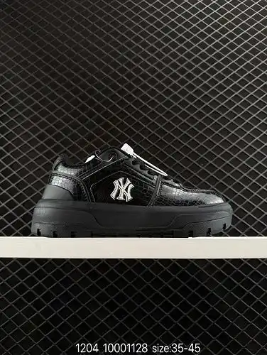 1yu4poo MLB New York Yankees versátil casual antideslizante zapatos de tabla baja mujer blanco rosa 