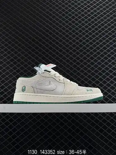 26poo Nike Air Jordan 1yu low aj1yu casual Board shoes de parte baja sincroniza la combinación ofici