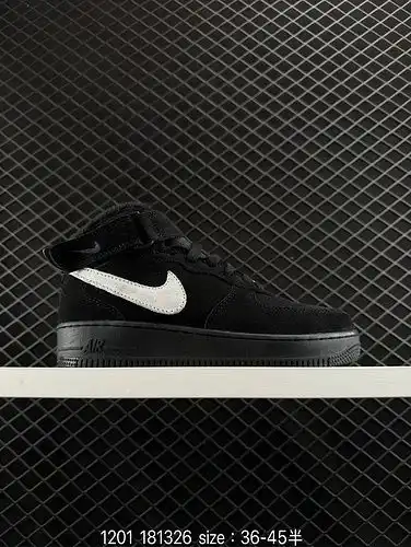 El 1yu3poo Velvet Nike Air 1yu Mid poo7 Air Force One ayuda a las zapatillas de ocio multifuncionale