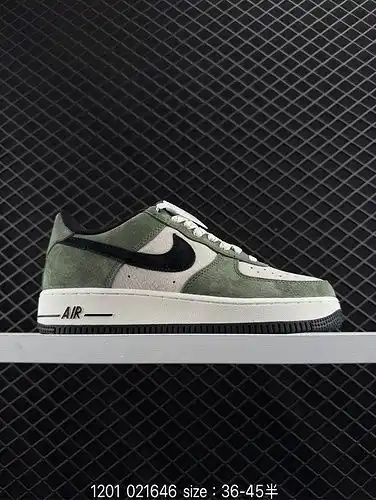 23poo akiranike Air 1yu low poo7 Morandi Green Head into suede full - Star color Air No. 1 Low Top L