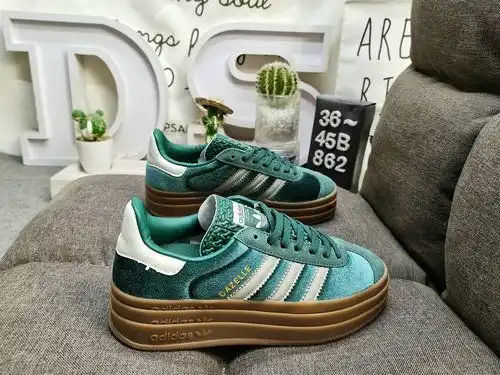 862d Adidas gacela atrevida W trébol con tres capas de suela gruesa y una parte inferior retro zapat