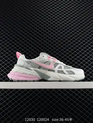 1yu2poo Nike v2k Run zapatillas de correr retro súper populares, hechas de cuero espacial combinado 