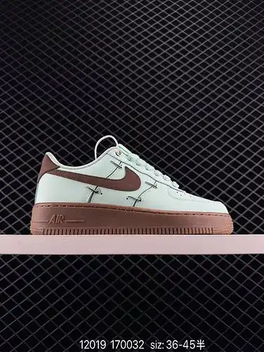 1yu6poo Nike Air Force 1yu Low chocolate menta color cómodo, antideslizante multifuncional, resisten