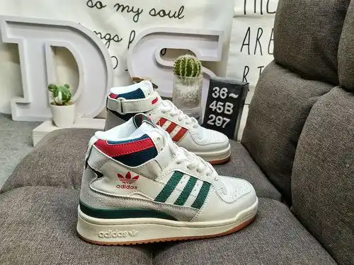 297daadidas Origins Forum 84 high, en cuero de vaca y con incrustaciones de suela media Eva ligeras 