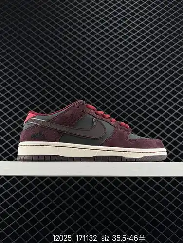 1yu6poo detalles NK SB Dunk Low x Riot skatesshop marrón y rojo talla 4po47 zapatos masculinos fz1yu
