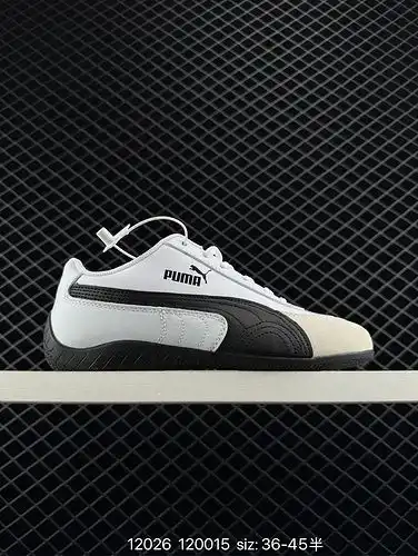 Los zapatos de media talla para mujeres Puma 75 están hechos de material superior de zapatos de cuer