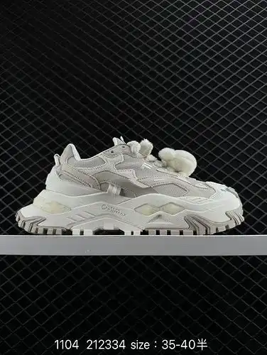 1yu7boo fila fusión marca de tendencia de seda Bianco tejido de cuero sintético empalmado de caramel