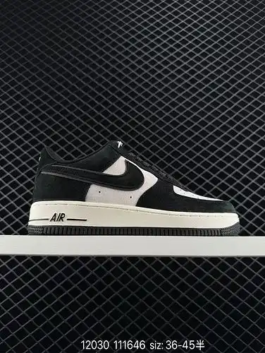 23poo otoño e invierno nuevo producto corporativo Nike Air Force 1yu low poo7 terciopelo negro brill