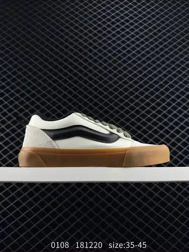 1yupoopoo Vans Knu Skool versátil casual antideslizante zapatos de la tabla superior baja para hombr