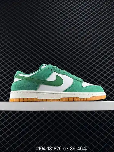 1yu3poo Nike Dunk Low Malachite Gum Malachite Green con base de cuero fantasma y recubrimiento de an