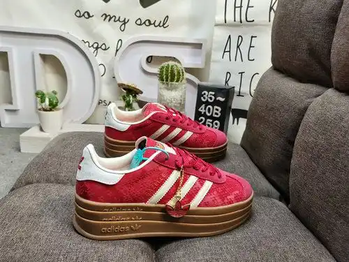 259D Nivel de la empresa Adidas Origins GAZELLE BOLD CNY JQ5977 Año de la Serpiente Limitado Alto Ca