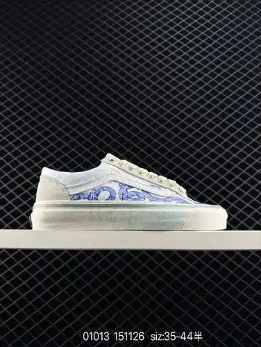 1yu3poo furgonetas clásicas SlipOn Bandana tintado lienzo tabla zapatos proceso de vulcanización cód
