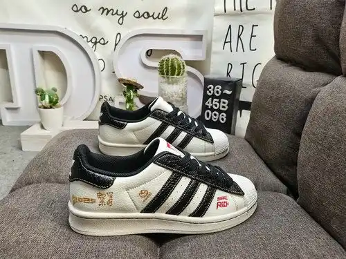 Poo96D Adidas Three Leaf Clover Originals Superstar BZ252poo Shell Head Clásico versátil casual zapa