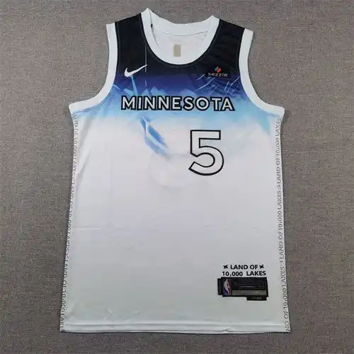 Temporada 2425 Timberwolves 5 Anthony Edwards City Edition White