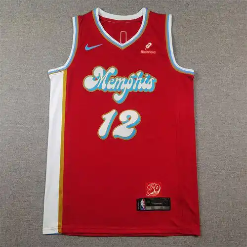2425 temporada Grizzlies 1yu2 Morant City Edition Rojo