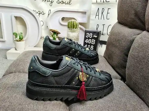 41yu8D logotipo genuino de nivel de empresa con tamaño medio Adidas CLOT x Adidas Origins Superstar 