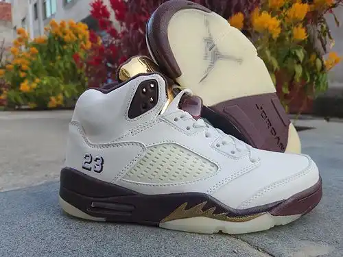AIR JORDAN 5 Jordan 5 Blanco Negro Rojo Blanco Negro Oro 4po47