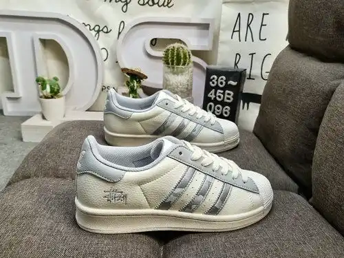 POO96D Adidas Clover Originals Superstar BZ25PO3 Shell Head clásico versátil deportivo casual zapato