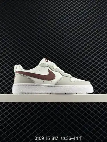 85 genuinos Nike Nike COURT BOROUGH Bajo corte versátil transpirable zapatos de tabla deportiva casu