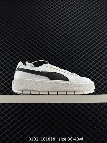 9poo zapatos de mujer PUMA en la mitad del tamaño están hechos de material superior de cuero ante co
