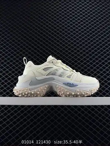 1yu5boo FILA Fish Thorn 3poo Malla de cuero Fondo grueso cómodo y versátil Bajo corte Vida cómoda y 