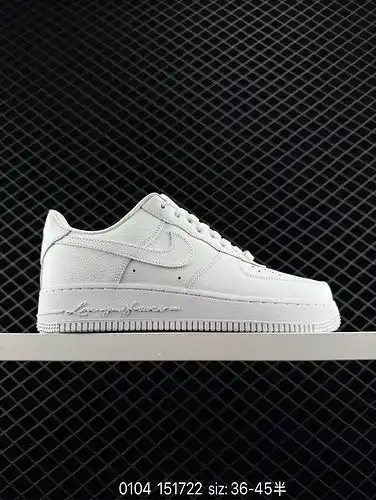 Nike Air Force 107 Air Force One zapatos deportivos casuales versátiles de alta parte baja El rendim