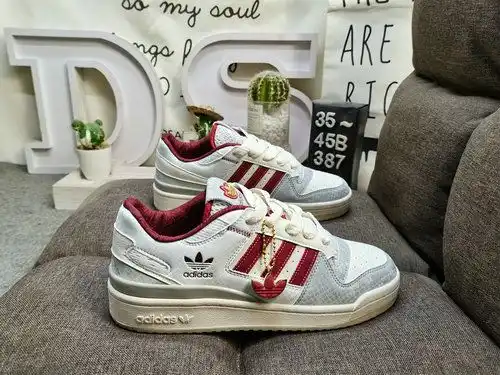 387Adidas Originals Forum Low JP9969 Año de la Serpiente edición limitada blanco y rojo zapatos de m