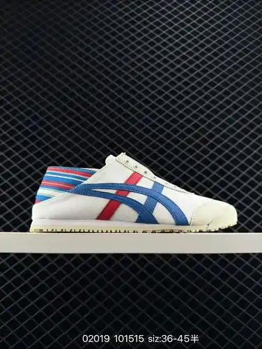 Asics Onitsuka Tiger lleva zapatos de lona perezosos Fácil de ponerse y quitarse sin zapatos versión