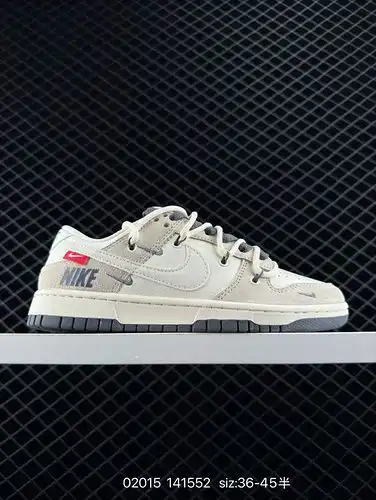 260 NK Dunk Low Retro ampquot DIY personalización highend La edición limitada gris azul gancho de pa