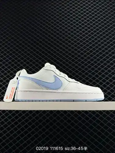 Nike Court Borough Low 2 GS zapatos deportivos de corte bajo versátiles transpirables y casuales par