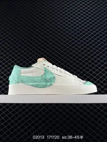 Etiqueta verdadera Nike Blazer Mid77 Jumbo Clásico versátil superior baja Trailblazer zapatos deport