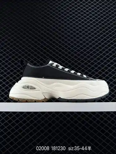 Converse japonés SURGETRAINER REACT20 réplica de corte bajo negro gran suela gruesa mejora ligera pa