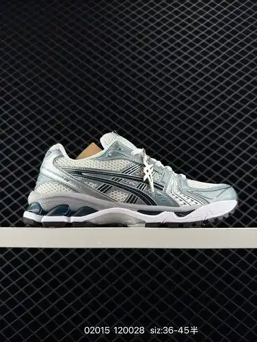 ASICSASICS superior de malla transpirable con un poco de material de cuero sintético utilizando el n
