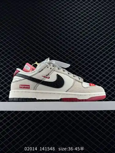 240 Versión personalizada Nk SB Dunk Bajo Supremo Co marca Serpiente Año Edición Limitada Patrón de 