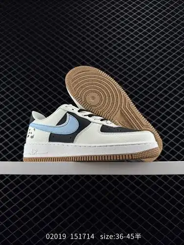 Etiqueta real, media yarda Nike Air Force 1 low07 Air Force One zapatillas de cuero casual de banda 