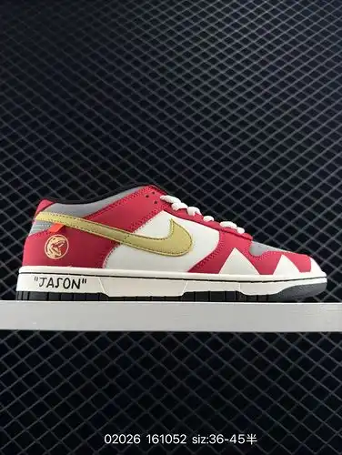 260 Versión personalizada Nk SB Dunk Bajo Dinosaurio Equipo Serie Triángulo Dragón Color Compatibili