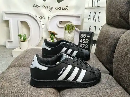 373D Adidas Three Leaf Clover Originals Superstar JI0079 Shell Head Clásico versátil casual zapatos 