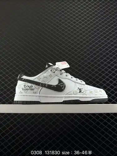La estructura de atadura Dunk de color personalizado nike dunk SB low, como su nombre indica, tiene 