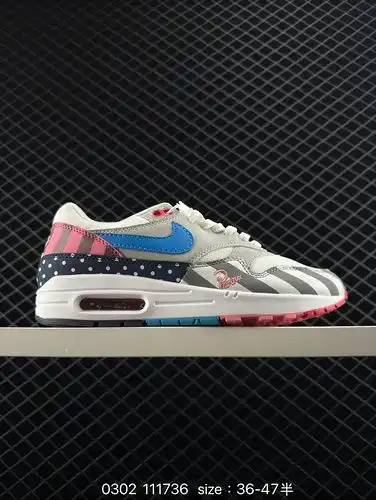 1 Nike Air Max 1 Nike Air Cushion Cushion zapatos deportivos duraderos El material del cuerpo del za