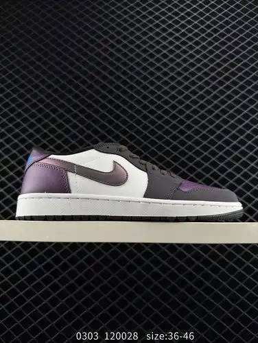 Nike Air Jordan 1 Bajo AJ1 Joe 1 Bajo Top Casual Board Zapatos sincronizan los colores oficiales Cue