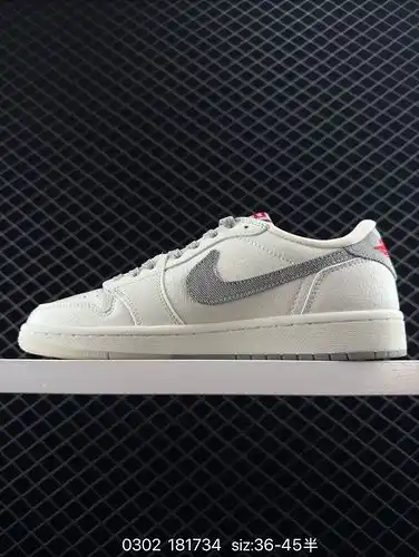 Nivel de la empresa Fragmento x Travis Scott x Air Jordan 1 Low Three party Co marca gancho invertid