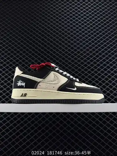 230 Nike Air Force 1 Low 07 x Stussy Brown Green Hook Starry Sky original last original Paper Board 