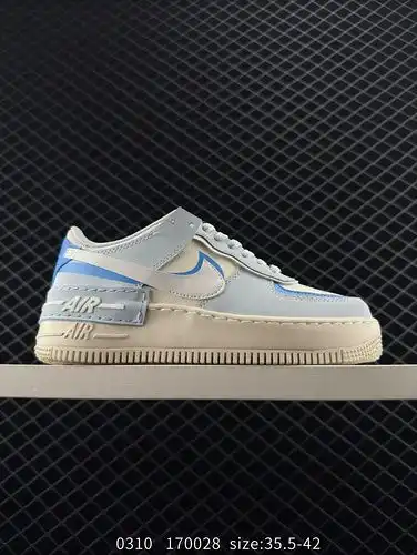 Nivel de empresa Nike WMNS Air Force 1 Shadow un nuevo diseño deconstruccionista de niñas macaron Ai