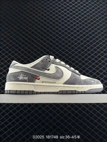 240 nivel de empresa capa superior Stussy x Nike Dunk SB Low Stussy x Nike SB bajo corte co marca za