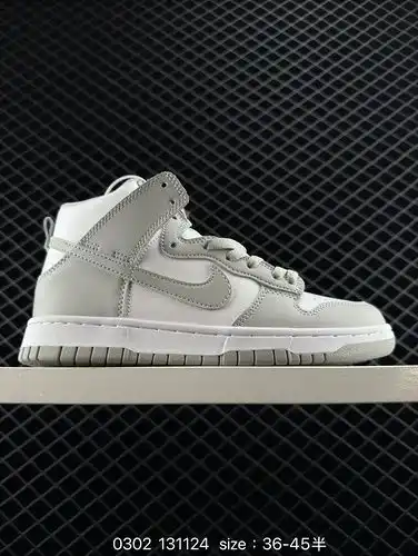 Nike Dunk High ampquot Football Greyampquot El cuerpo del zapato Nike SB alto superior taro púrpura 